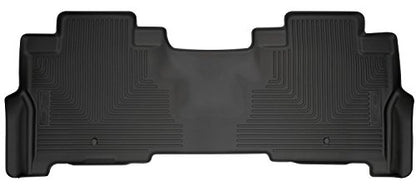 Husky Liners Weatherbeater Floor Mats | Fits 2018-2024 Ford Expedition | 2nd Row, 1-pc Black - 14341 - size: 2nd Row