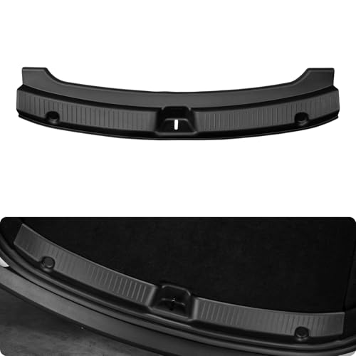 BASENOR Rear Bumper Guard for 2025 2026 Tesla Model Y Juniper, Full Edge Coverage TPE Trunk Sill Protector, Anti-Scratch Shield for Dogs & Cargo Model Y Juniper (Premium & Performance) OEM Look - size: 2025 2026 Model Y Juniper