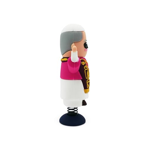 Pope Leo Dashboard Dancer – Funny Bobble Religious Car Ornament – Hilarious Catholic Gift for Adults, Friends & Coworkers – Novelty Decoration for Desk, Office, or Vehicle - style: Pope Leo