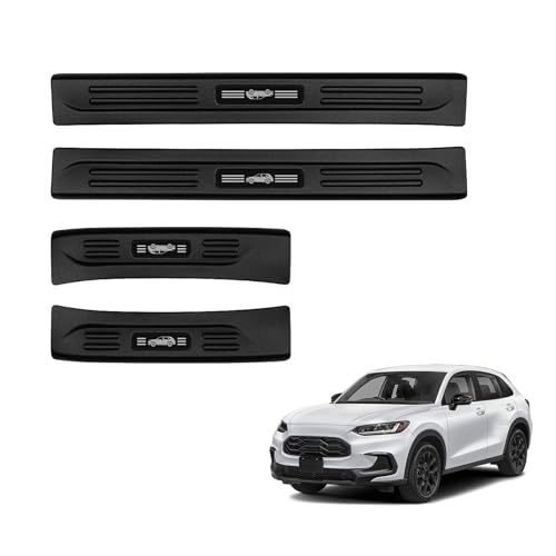 4PCS Car Door Edge Guards Door Sill Protector for Honda 2023-2025 2026 HRV HR-V Accessories ABS Plastic Material Matte Black Car Door Threshold Protection - size: for Honda HRV 2023-2026