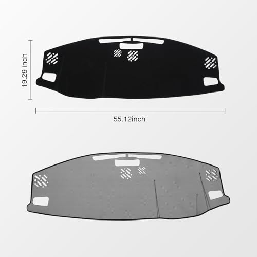 KUST Black Dash Cover for Jeep Grand Cherokee 4XE 2022-2025 2026 Non-Slip Dashboard Cover Interior Accessories for Jeep Grand Cherokee 4XE Custom Fit Dashboard Mat Sunshade Windshield No Glare - size: For Grand Cherokee 4XE 22-26