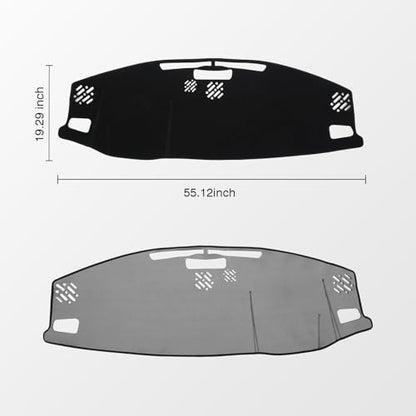 KUST Black Dash Cover for Jeep Grand Cherokee 4XE 2022-2025 2026 Non-Slip Dashboard Cover Interior Accessories for Jeep Grand Cherokee 4XE Custom Fit Dashboard Mat Sunshade Windshield No Glare - size: For Grand Cherokee 4XE 22-26