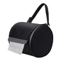 Hanging Toilet Paper Holder Waterproof Tissue Holder Cat Proof Roll Paper Case Cover Portable and Foldable Roll Storage Bag with Adjustable Strap for Wall Car Camping Tent Home Office Black - color: Black