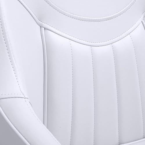 NORTHCAPTAIN Pontoon Boat Seat Captain Bucket Seat with Boat Seat Cover - color: C8-White