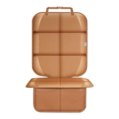 Car Seat Protector for Child Car Seat, Durable 600D Fabric Waterproof Car Seat Cover with Thick Pad Non-Slip Backing，No Imprints (Tan-1 pc) - color: Tan-1 pc