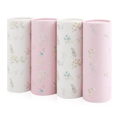 4PCS Cars Tissue Holder,Refillable & Pull-Out Car Tissues Cylinder with 50-Count Per Box,Exquisite Cup Holder Tissues for Cars with Easy Open Lid for Travel and Daily Use