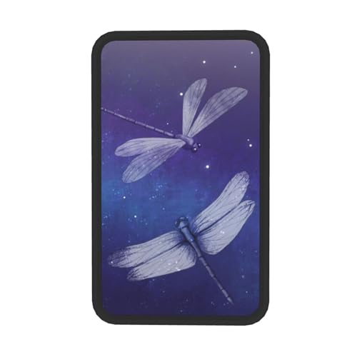 Universal Car Center Console Cushion Pad, Dragonfly Blue Night Sky Soft Waterproof Car Center Console Cover Auto Armrest Seat Box Cover Protector for Most Vehicle SUV Truck Car - color: Dragonfly Blue Night Sky