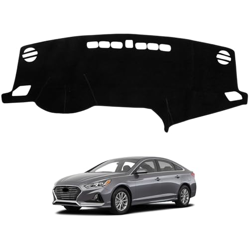 Dash Cover Mat Compatible with Hyundai Sonata 2015 2016 2017 2018 2019 Dashboard Cover for Pad Custom Car Dashboard Interior Accessories Ornament - size: Compatible with Sonata 2015-2019