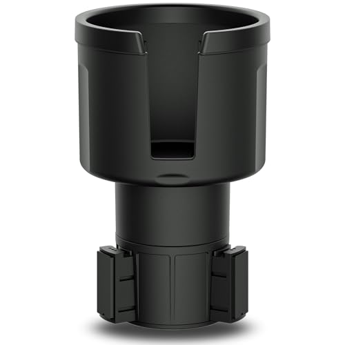 Swigzy Extra Wide Car Cup Holder Expander - Made for Yeti 14oz & 46oz Rambler, Hydro Flask 24oz Mug, RTIC 36oz Bottles - Adapter Insert Extender Expandable and Adjustable - color: Black, size: Holds Yeti 14 & 46 oz