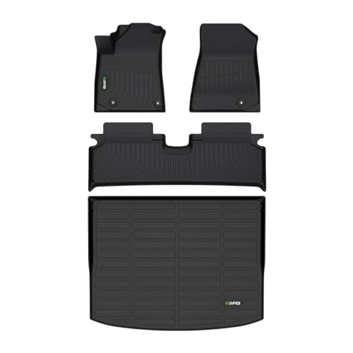 HAFIDI® Floor Mats & Cargo Liner Set Fit for 2023 2024 2025 2026 Kia NIRO EV (Only for EV) All Weather Protection TPE Anti-Slip Automotive Full Set Floor Liners Custom Accessories - Black - style: 5) For NIRO EV 2023-2026 Full Set