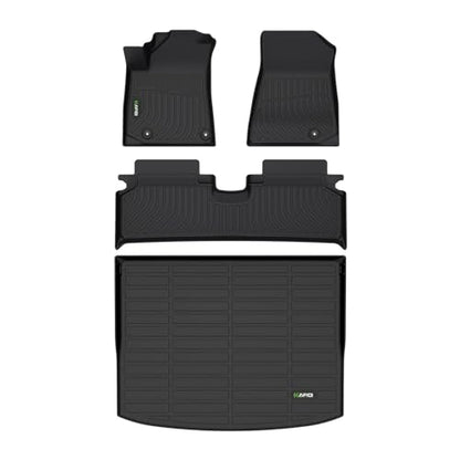 HAFIDI® Floor Mats & Cargo Liner Set Fit for 2023 2024 2025 2026 Kia NIRO EV (Only for EV) All Weather Protection TPE Anti-Slip Automotive Full Set Floor Liners Custom Accessories - Black - style: 5) For NIRO EV 2023-2026 Full Set