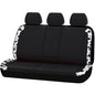 Flying Banner Neoprene Rear Bench car seat Covers car seat Protectors Split 40/60 60/40 (Cow Print & Black, Neoprene) - color: Cow Print & Black, size: Neoprene