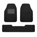 FH Group Automotive Floor Mats - Carpet Floor Mats for Cars, Universal Fit Full Set, All Purpose Car Floor Mats, Carpet Protector Mat for Most Sedan, SUV, Truck Floor Mats Black