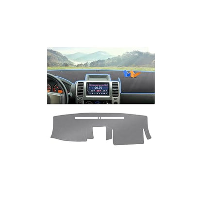 Autorder Gray Dashboard Cover Mat for Nissan Frontier 2007-2021 / Suzuki Equator 2009-2012 Accessories Dash Cover Upgrade Polyester Dash Mat Sunshade Glare UV Rays Protector - size: 2007-2021 Nissan Frontier (Gray)