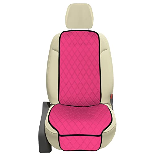 FH Group Car Seat Cushion – Neosupreme Single Front Seat Cover with Front Pockets, Airbag Compatible, Universal Fit Car Seat Cushion for Driver or Passenger Seat, SUV, Truck, Sedan & Van – Pink - color: Pink, style: Front