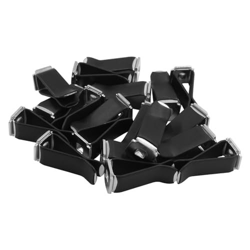 Bonsicoky 20 Pcs Square Head Car Vent Clips with Round Plastic Slot Head, Air Freshener Clips for Office Home Car Air Conditioner Outlet, Black - color: Black(with Round Slot Head), size: 20 Pcs