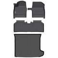 GINOWY-Floor Mats & Cargo Liner for Full Set for Kia EV6 2025 2026, TPE All Weather Protection Car Mats EV6, Custom for Floor Liners, Anti-Slip Trunk Mat EV6 Accessories Black - style: 25) for KIA EV6 2025-2026 Full Set