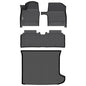 GINOWY-Floor Mats & Cargo Liner for Full Set for Kia EV6 2025 2026, TPE All Weather Protection Car Mats EV6, Custom for Floor Liners, Anti-Slip Trunk Mat EV6 Accessories Black - style: 25) for KIA EV6 2025-2026 Full Set