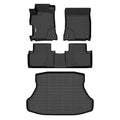Binmotor-Floor Mats and Cargo Liner Set for Acura ILX 2013-2022, 2 Rows with Cargo Mat Set, TPE Liners for Acura ILX Accessories Mats Trunk Mat-Black - style: 5) Car Mats for Acura ILX (2013-2022)