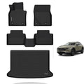 KELCSEECS® Floor Mats & Cargo Liner Custom for 2026 2025 2024 2023 2022 2021 2020 Mazda CX-30 Only FWD All Weather Protection Waterproof TPE Floor Liners Front & Rear Row Full Set Accessories Black - style: 21) For 2020-2026 CX30 Full Set