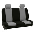 FH Group Automotive Solid Bench Car Seat Cover Flat Cloth Rear Set, Easy to Install – Universal Fit for Cars Trucks & SUVs (Gray) FB050012 - color: Gray