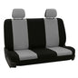 FH Group Automotive Solid Bench Car Seat Cover Flat Cloth Rear Set, Easy to Install – Universal Fit for Cars Trucks & SUVs (Gray) FB050012 - color: Gray