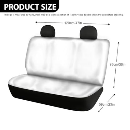 AFPANQZ 3D Eagle Flag Print Car Back Seat Covers Protector Rear Car Seat Cushion Dust and Scratch Proof Washable Auto Bench Protective Universal Fits Car, Truck, SUV, Van - color: 3D Eagle Flag Print