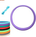 Car Steering Wheel Protective Cover, Silicone Steering Wheel Cover Grip, Cool Non-Slip Thin Steering Wheel Protector, Stretchy, Silent, Fits 13/14/15/16 inch Wheels (Purple) - color: Purple