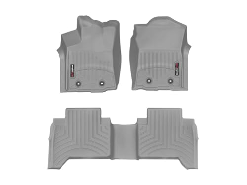 WeatherTech Custom Fit FloorLiners for Toyota Tacoma - 1st & 2nd Row (4612991-468722), Grey - color: Grey