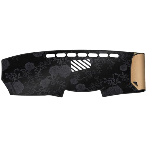 Dash Cover, Anti-Glare, Sun Protection, Dustproof, UV-Proof, Dashboard Covers, Interior Car Accessorie Fit for 2006-2013 Le-xus IS250 IS350, Black Patterned Flannel - color: Black Patterned Flannel, size: Fit for 2006-2013 Le-xus IS250 IS350