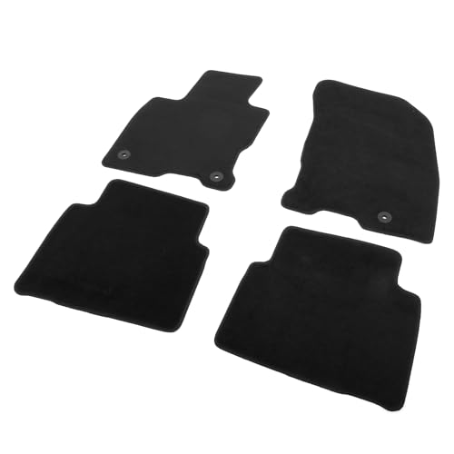 IKON MOTORSPORTS, Nylon Car Floor Mats Compatible with 2020-2025 Lincoln Corsair 4DR, OE Style Black Driver Passenger Car Carpets, Front Rear 4PCS Full Set