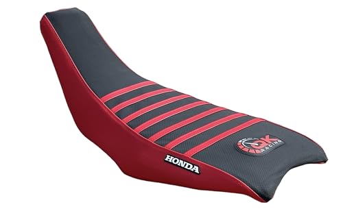 Seat Cover - Compatible Fit for Hond@ 2004-2018 TRX450 TRX 450R TRX 450 R TRX 450ER TRX 450 ER Quad Red/Black - color: Red/Black Top