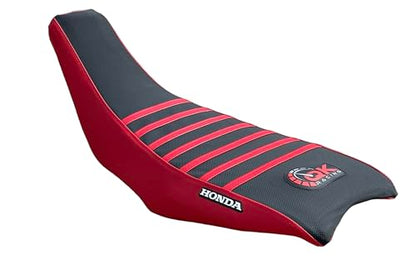 Seat Cover - Compatible Fit for Hond@ 2004-2018 TRX450 TRX 450R TRX 450 R TRX 450ER TRX 450 ER Quad Red/Black - color: Red/Black Top