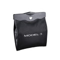 Trash Can for Tesla Model 3 2017-2023 Garbage Bag [Strong Magnetic Buckle] with LED Light 1PCS Backseat Hanging Garbage Bin Waterproof Faux Leather Model 3 Interior Accessories 2.5 Gallons - size: Model 3