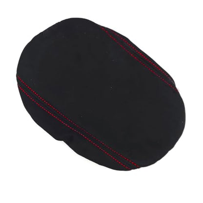 1 Piece Car Armrest Cushion Pad Memory Foam Center Console Armrest Cover Cushion Compatible with Hyundai Elantra 2021-2024 Accessories(Red Line Stitches) - color: Black Covering Red Line Stitches Armrest Cushion