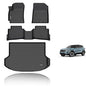 KELCSEECS Floor Mats & Cargo Liner Custom for 2024 2025 2026 Kia Seltos S, LX, EX, X-Line(Cargo Liner Only Fit The Upper Layer),All Weather Protection Anti-Slip Floor Liners Full Set Accessories Black - style: 16) For 2024-2026 Seltos Full Set