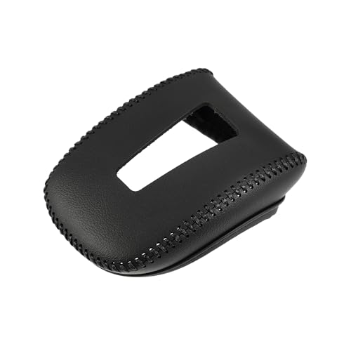 ACROPIX Gear Shifting Knob Cover Automatic Transmission Lever Trim for Mitsubishi Outlander PHEV GN0W GN Series 2022-2023 Faux Leather Black Car Parts