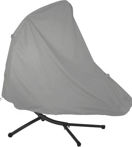 Patio Hanging Chaise Lounge Cover 73 Inch Waterproof 900D Heavy Duty Outdoor Swing Chair Cover for Hammock(Grey) - color: Grey