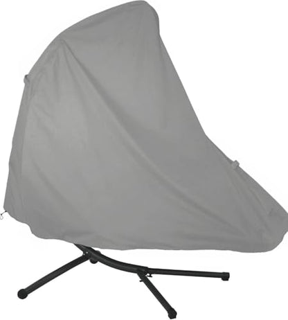 Patio Hanging Chaise Lounge Cover 73 Inch Waterproof 900D Heavy Duty Outdoor Swing Chair Cover for Hammock(Grey) - color: Grey