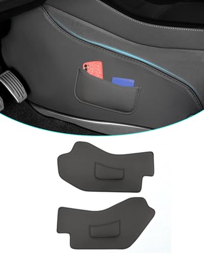 Center Console Side Anti-Kick Mats,Model Y Juniper Dust Resistant Protector Cover Leather Fabric Anti Kick Pad Compatible with Tesla Model Y Juniper 2025 2026