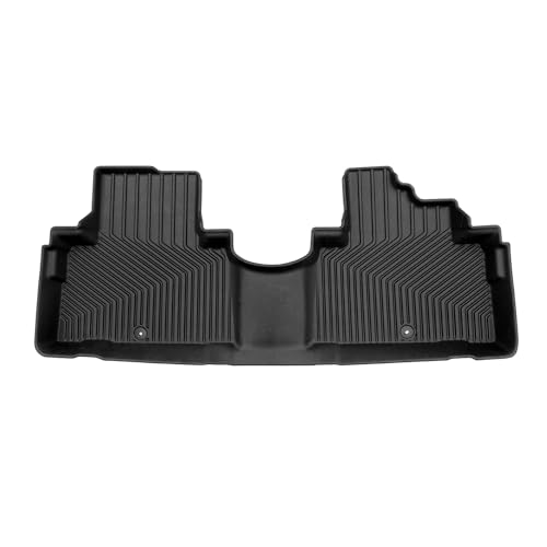 OMAC Premium Floor Mats for Hyundai Palisade 2020-2025 Rear Car Mats All Weather 3D Custom Fit Rubber Mat Waterproof Odorless TPE Floor Liners Laser Measured Non-Slip (Black) - size: Second Row