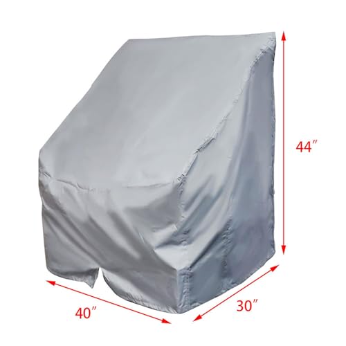 WFLNHB Boat Center Console Cover Heavy Duty 600D Replacement for Carolina Skiff Boston Whaler Excel Bay Pro Wellcraft-Grey