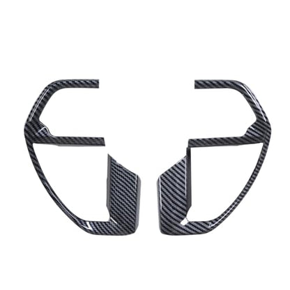 INTGET Steering Wheel Panel Cover for 2024 2025 2026 Toyota Tacoma Accessories/2025 2026 4Runner ABS Plastic Interior(Carbon Fiber, Steering Wheel Panel) - size: Steering Wheel Panel Cover