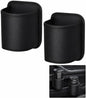 2 Pack Extra Cup Holder for Car, Clip-On Car Door Cup Holder Organizer, PU Leather Car Drink Holder for Small Bottle Coffee Cup Phone Keys Cards, Automotive Seat Pocket Storage, Black