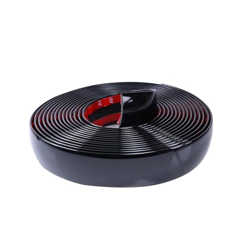 16FT Automotive Trim Molding 1-9/16"(40mm) Wide Glossy Black Car Side Moldings UV-Protected Scratch-Proof for All Vehicles Body Door Window Bumper Self Adhesive - size: 1-9/16 in Wide