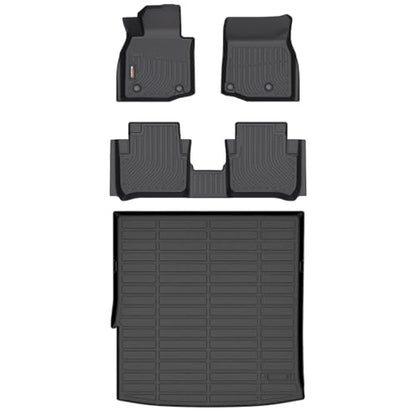 Binmotor-Floor Mats & Cargo Liner Set for Mazda CX50 Hybird 2025 2026, All Weather Car Floor Mat Seatback Cargo for CX 50 Hybird Accessories, Mats TPE Car Liners for CX-50 Hybird Trunk Liner-Black - style: 13) Car Mats for Mazda CX50 Hybrid (2025-2026)