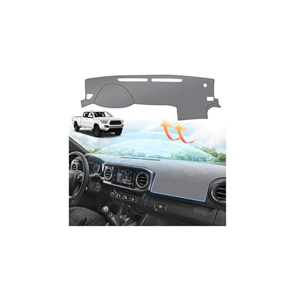 Upgraded Gray Dash Cover for 2016-2023 Toyota Tacoma Accessories,Dashboard Cover Mat Carpet Pad UV Protection Anti-Glare Non-Slip - size: 16-23 Tacoma Dash Cover(Gray)