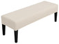 SPRINGRICO Stretch Dining Bench Cover, Removable Bench Slipcover Washable Bench Seat Protector Rectangle Bench Cover for Dining Room, Living Room, Bedroom, Kitchen (S3-Warm Cream) - color: S3-warm Cream