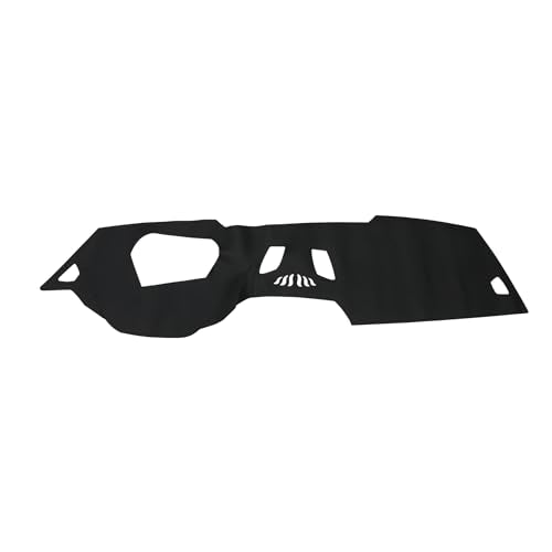 Faux Leather Dashboard Cover for BMW 5 Series with HUD 2018-2023 with Hud Dashboard Mat Anti-Slip Sun UV Heat Shield Protection Black 1 Pc - size: with HUD