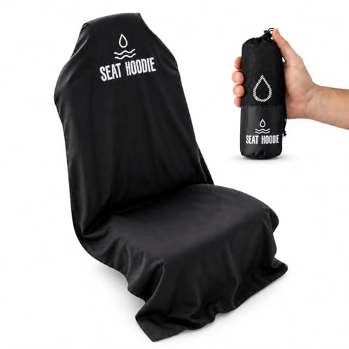Car Seat Towel | Premium Microfiber Towel Seat Covers for Cars | Universal Fit & Machine Washable | Portable Car Seat Towel Cover After Gym, Yoga, Beach Black - color: Black